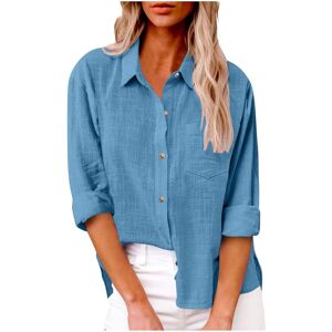 Unbranded (3XL, 6 Blue) Womens Tops Clearance Womens Button Down Shirt Casual Cotton Linen Unbranded (3XL, 6 Blue) Womens Tops Clearance Womens Button Down Shirt Casual Cotton Linen