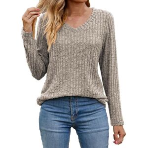 Unbranded (10, 001* Khaki) Jumpers for Women UK Clearance Ladies Tops Long Sleeve Shirts W Unbranded (10, 001* Khaki) Jumpers for Women UK Clearance Ladies Tops Long Sleeve Shirts W