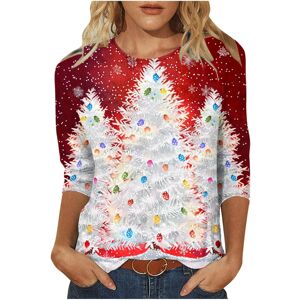 Unbranded (M, 005 Red) Christmas Sweatshirts for Women UK Ladies Tops Christmas Tree Elk S Unbranded (M, 005 Red) Christmas Sweatshirts for Women UK Ladies Tops Christmas Tree Elk S
