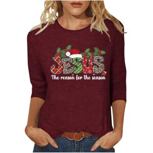 Unbranded (XL, 019 Wine) Christmas Sweatshirts for Women UK Ladies Tops Christmas Tree Elk Unbranded (XL, 019 Wine) Christmas Sweatshirts for Women UK Ladies Tops Christmas Tree Elk