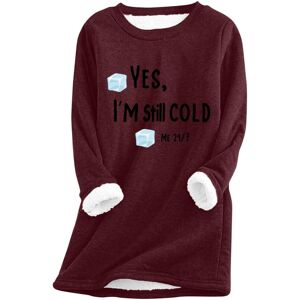 Unbranded (5XL, 002* Wine) Yes I'm Still Cold Sweatshirts for Women UK Ladies Tops Winter Unbranded (5XL, 002* Wine) Yes I'm Still Cold Sweatshirts for Women UK Ladies Tops Winter