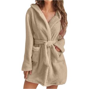 Unbranded (L, 001* Khaki) Women's Robes Fleece Plush Soft Fluffy Fuzzy Cozy Warm Lightweig Unbranded (L, 001* Khaki) Women's Robes Fleece Plush Soft Fluffy Fuzzy Cozy Warm Lightweig