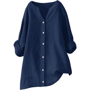 Unbranded (3XL, 8 Navy) Summer Tops for Women UK Clearance Casual Button Down Cotton Linen Unbranded (3XL, 8 Navy) Summer Tops for Women UK Clearance Casual Button Down Cotton Linen
