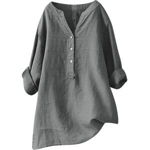 Unbranded (S, 6 Gray) Summer Tops for Women UK Clearance Casual Button Down Cotton Linen S Unbranded (S, 6 Gray) Summer Tops for Women UK Clearance Casual Button Down Cotton Linen S