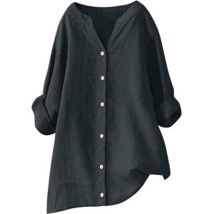 Unbranded (S, 9 Dark Gray) Summer Tops for Women UK Clearance Casual Button Down Cotton Li Unbranded (S, 9 Dark Gray) Summer Tops for Women UK Clearance Casual Button Down Cotton Li