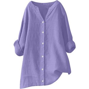 Unbranded (5XL, 9 Purple) Summer Tops for Women UK Clearance Casual Button Down Cotton Lin Unbranded (5XL, 9 Purple) Summer Tops for Women UK Clearance Casual Button Down Cotton Lin