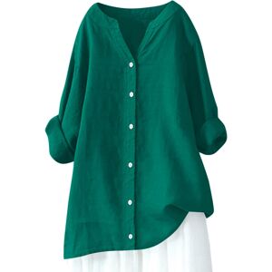 Unbranded (10, 007* Green) Womens Button Down Shirts Cotton Linen Casual Long Sleeve Tops Unbranded (10, 007* Green) Womens Button Down Shirts Cotton Linen Casual Long Sleeve Tops