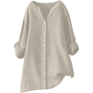 Unbranded (14, 008* Khaki) Womens Button Down Shirts Cotton Linen Casual Long Sleeve Tops Unbranded (14, 008* Khaki) Womens Button Down Shirts Cotton Linen Casual Long Sleeve Tops