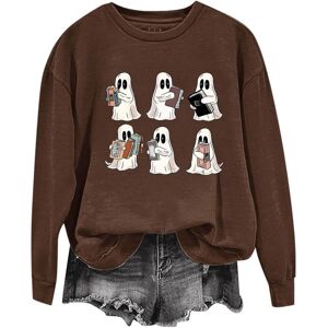 Unbranded (XXL, 004* Brown) Halloween Sweatshirts for Women UK Ladies Tops Funny Graphic O Unbranded (XXL, 004* Brown) Halloween Sweatshirts for Women UK Ladies Tops Funny Graphic O