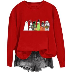 Unbranded (XXL, 006* Red) Halloween Sweatshirts for Women UK Ladies Tops Funny Graphic Ove Unbranded (XXL, 006* Red) Halloween Sweatshirts for Women UK Ladies Tops Funny Graphic Ove
