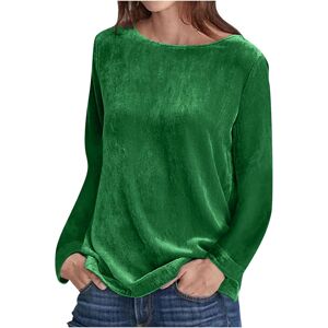 Unbranded (L, 01 Green) Womens Velvet Tops Crew Neck Long Sleeve T Shirts Casual Shirts Bl Unbranded (L, 01 Green) Womens Velvet Tops Crew Neck Long Sleeve T Shirts Casual Shirts Bl