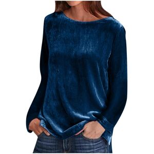 Unbranded (M, 04 Blue) Womens Velvet Tops Crew Neck Long Sleeve T Shirts Casual Shirts Blo Unbranded (M, 04 Blue) Womens Velvet Tops Crew Neck Long Sleeve T Shirts Casual Shirts Blo