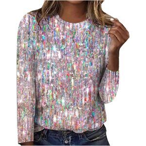 Unbranded (XL, 004* Pink) Womens Tops Long Sleeve T Shirts Casual Crew Neck Tunic Tops to Unbranded (XL, 004* Pink) Womens Tops Long Sleeve T Shirts Casual Crew Neck Tunic Tops to