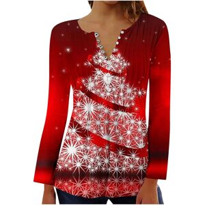 Unbranded (4XL, 006 Red) Christmas Sweatshirts for Women Long Sleeve Shirts V Neck Button Unbranded (4XL, 006 Red) Christmas Sweatshirts for Women Long Sleeve Shirts V Neck Button