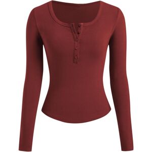 Unbranded (8, 001* Wine) Womens Tops Clearance 1/2pc Women's Long Sleeve Shirts Crewneck R Unbranded (8, 001* Wine) Womens Tops Clearance 1/2pc Women's Long Sleeve Shirts Crewneck R