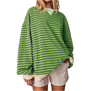 Unbranded (3XL, 06 Green) Oversized Sweatshirts for Women UK Ladies Tops Striped Sweatshir Unbranded (3XL, 06 Green) Oversized Sweatshirts for Women UK Ladies Tops Striped Sweatshir