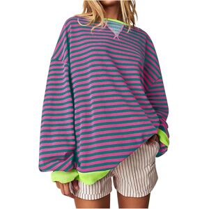 Unbranded (M, 05 Mint Green) Oversized Sweatshirts for Women UK Ladies Tops Striped Sweats Unbranded (M, 05 Mint Green) Oversized Sweatshirts for Women UK Ladies Tops Striped Sweats