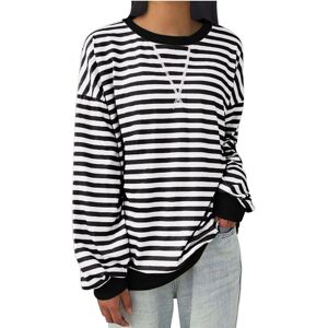 Unbranded (3XL, 02 Black) Oversized Sweatshirts for Women UK Ladies Tops Striped Sweatshir Unbranded (3XL, 02 Black) Oversized Sweatshirts for Women UK Ladies Tops Striped Sweatshir