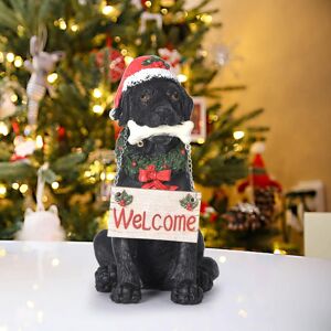 Unbranded Christmas Decorations Xmas Tree Ornaments Holiday Welcome Dog Statue With Santa Unbranded Christmas Decorations Xmas Tree Ornaments Holiday Welcome Dog Statue With Santa