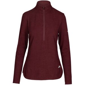 (8, Mulberry Marl) Trespass Womens Long Sleeve 1/2 Zip Top Kansas (8, Mulberry Marl) Trespass Womens Long Sleeve 1/2 Zip Top Kansas