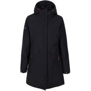(6, Black) Trespass Womens Waterproof Hooded Padded Jacket Long Length Modesty (6, Black) Trespass Womens Waterproof Hooded Padded Jacket Long Length Modesty