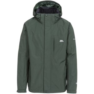 (L, Olive) Trespass Mens Waterproof Jacket Hooded Edwards II (L, Olive) Trespass Mens Waterproof Jacket Hooded Edwards II