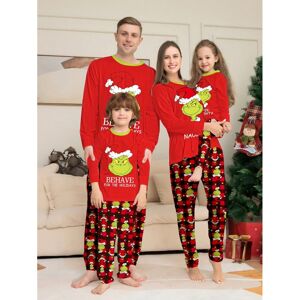 Gaatpot (Picture color, Dad S) Little Monster Parent-Child Christmas Home Clothes Pajama Gaatpot (Picture color, Dad S) Little Monster Parent-Child Christmas Home Clothes Pajama