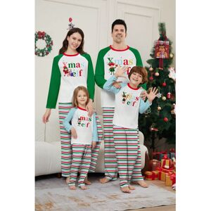 Gaatpot (Picture color, Boy 14) Christmas parent-child autumn suit striped letter family Gaatpot (Picture color, Boy 14) Christmas parent-child autumn suit striped letter family