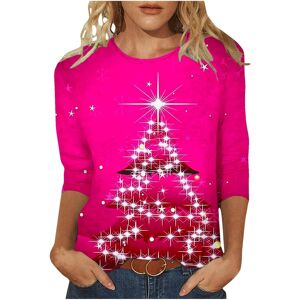 Unbranded (L, 015 Pink) Christmas Jumpers for Women UK Xmas T-Shirts Casual 3/4 Sleeve Shi Unbranded (L, 015 Pink) Christmas Jumpers for Women UK Xmas T-Shirts Casual 3/4 Sleeve Shi