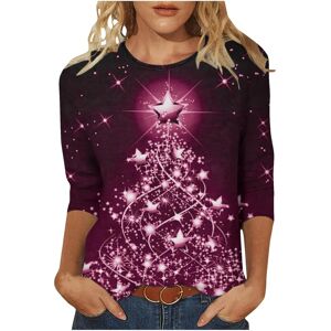 Unbranded (M, 004 Pink) Christmas Jumpers for Women UK Xmas T-Shirts Casual 3/4 Sleeve Shi Unbranded (M, 004 Pink) Christmas Jumpers for Women UK Xmas T-Shirts Casual 3/4 Sleeve Shi