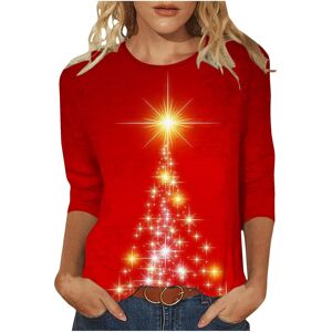 Unbranded (XXL, 010 Red) Christmas Jumpers for Women UK Xmas T-Shirts Casual 3/4 Sleeve Sh Unbranded (XXL, 010 Red) Christmas Jumpers for Women UK Xmas T-Shirts Casual 3/4 Sleeve Sh