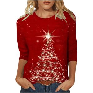 Unbranded (XXL, 012 Red) Christmas Jumpers for Women UK Xmas T-Shirts Casual 3/4 Sleeve Sh Unbranded (XXL, 012 Red) Christmas Jumpers for Women UK Xmas T-Shirts Casual 3/4 Sleeve Sh