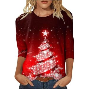Unbranded (S, 001 Red) Christmas Shirts for Women Christmas Tree Printed Tshirts Round Nec Unbranded (S, 001 Red) Christmas Shirts for Women Christmas Tree Printed Tshirts Round Nec