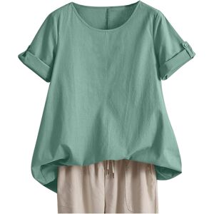 Unbranded (S, 002* Mint Green) Summer Tops for Women UK Linen Shirts Short Sleeve Casual T Unbranded (S, 002* Mint Green) Summer Tops for Women UK Linen Shirts Short Sleeve Casual T