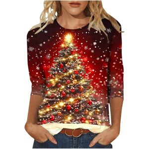 Unbranded (3XL, 003* Multicolor) Women's Christmas Shirts 3/4 Sleeve Tops Crewneck Xmas Tr Unbranded (3XL, 003* Multicolor) Women's Christmas Shirts 3/4 Sleeve Tops Crewneck Xmas Tr