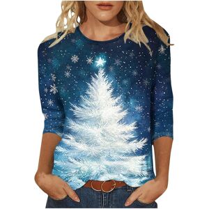 Unbranded (4XL, 008* Multicolor) Women's Christmas Shirts 3/4 Sleeve Tops Crewneck Xmas Tr Unbranded (4XL, 008* Multicolor) Women's Christmas Shirts 3/4 Sleeve Tops Crewneck Xmas Tr