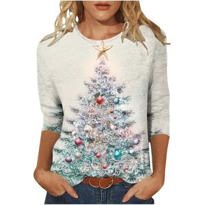 Unbranded (4XL, 019* Multicolor) Women's Christmas Shirts 3/4 Sleeve Tops Crewneck Xmas Tr Unbranded (4XL, 019* Multicolor) Women's Christmas Shirts 3/4 Sleeve Tops Crewneck Xmas Tr