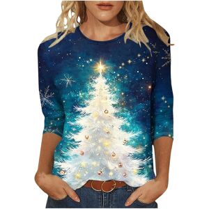 Unbranded (5XL, 005* Multicolor) Women's Christmas Shirts 3/4 Sleeve Tops Crewneck Xmas Tr Unbranded (5XL, 005* Multicolor) Women's Christmas Shirts 3/4 Sleeve Tops Crewneck Xmas Tr