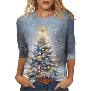 Unbranded (S, 002* Multicolor) Women's Christmas Shirts 3/4 Sleeve Tops Crewneck Xmas Tree Unbranded (S, 002* Multicolor) Women's Christmas Shirts 3/4 Sleeve Tops Crewneck Xmas Tree