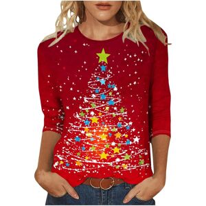 Unbranded (XXL, 018* Multicolor) Women's Christmas Shirts 3/4 Sleeve Tops Crewneck Xmas Tr Unbranded (XXL, 018* Multicolor) Women's Christmas Shirts 3/4 Sleeve Tops Crewneck Xmas Tr