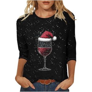Unbranded (XXL, 013* Multicolor) Women's Christmas Shirts 3/4 Sleeve Tops Crewneck Xmas Tr Unbranded (XXL, 013* Multicolor) Women's Christmas Shirts 3/4 Sleeve Tops Crewneck Xmas Tr