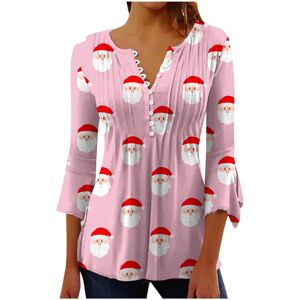 Unbranded (3XL, 003 Pink) Christmas Sweatshirts for Women Xmas Jumpers Trendy 3/4 Sleeve S Unbranded (3XL, 003 Pink) Christmas Sweatshirts for Women Xmas Jumpers Trendy 3/4 Sleeve S