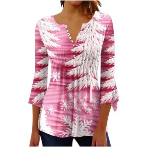 Unbranded (3XL, 008 Pink) Christmas Sweatshirts for Women Xmas Jumpers Trendy 3/4 Sleeve S Unbranded (3XL, 008 Pink) Christmas Sweatshirts for Women Xmas Jumpers Trendy 3/4 Sleeve S