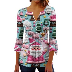 Unbranded (XL, 005 Pink) Christmas Sweatshirts for Women Xmas Jumpers Trendy 3/4 Sleeve Sh Unbranded (XL, 005 Pink) Christmas Sweatshirts for Women Xmas Jumpers Trendy 3/4 Sleeve Sh