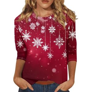 Unbranded (S, 003 Red) Christmas Shirts for Women Glitter Xmas Tree Print 3/4 Sleeve Tops Unbranded (S, 003 Red) Christmas Shirts for Women Glitter Xmas Tree Print 3/4 Sleeve Tops