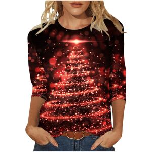Unbranded (5XL, 004 Multicolor) Christmas T Shirts for Women UK Xmas Tree Graphic Tees Lad Unbranded (5XL, 004 Multicolor) Christmas T Shirts for Women UK Xmas Tree Graphic Tees Lad