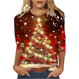 Unbranded (XXL, 026 Multicolor) Christmas T Shirts for Women UK Xmas Tree Graphic Tees Lad Unbranded (XXL, 026 Multicolor) Christmas T Shirts for Women UK Xmas Tree Graphic Tees Lad