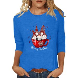 Unbranded (M, 002 Light Blue) Christmas Tops for Women UK 3/4 Sleeve Shirts Dressy Casual Unbranded (M, 002 Light Blue) Christmas Tops for Women UK 3/4 Sleeve Shirts Dressy Casual