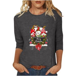 Unbranded (S, 003 Gray) Christmas Tops for Women UK 3/4 Sleeve Shirts Dressy Casual Blouse Unbranded (S, 003 Gray) Christmas Tops for Women UK 3/4 Sleeve Shirts Dressy Casual Blouse