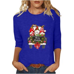 Unbranded (XL, 003 Blue) Christmas Tops for Women UK 3/4 Sleeve Shirts Dressy Casual Blous Unbranded (XL, 003 Blue) Christmas Tops for Women UK 3/4 Sleeve Shirts Dressy Casual Blous